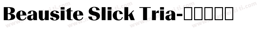 Beausite Slick Tria字体转换